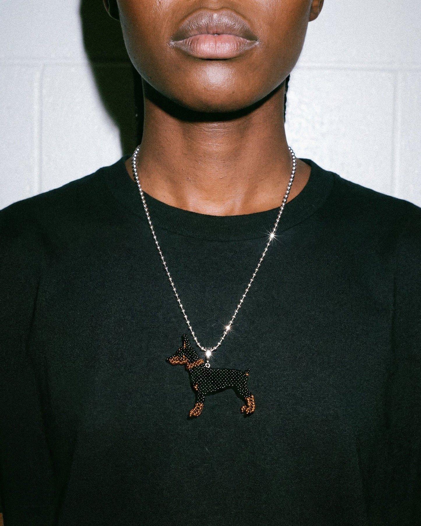 DOBERMAN BEAD NECKLACE
