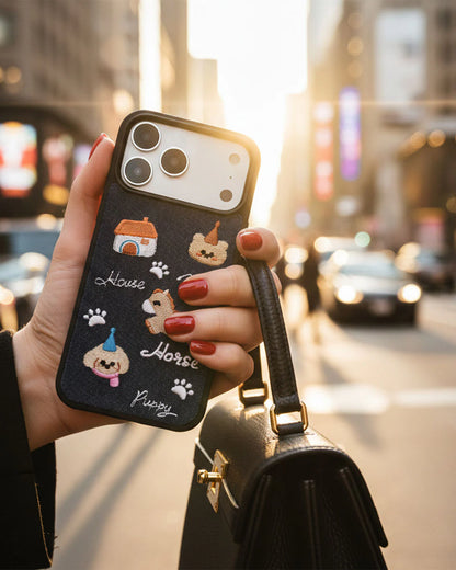DENIM STORY PATCH Phone Case