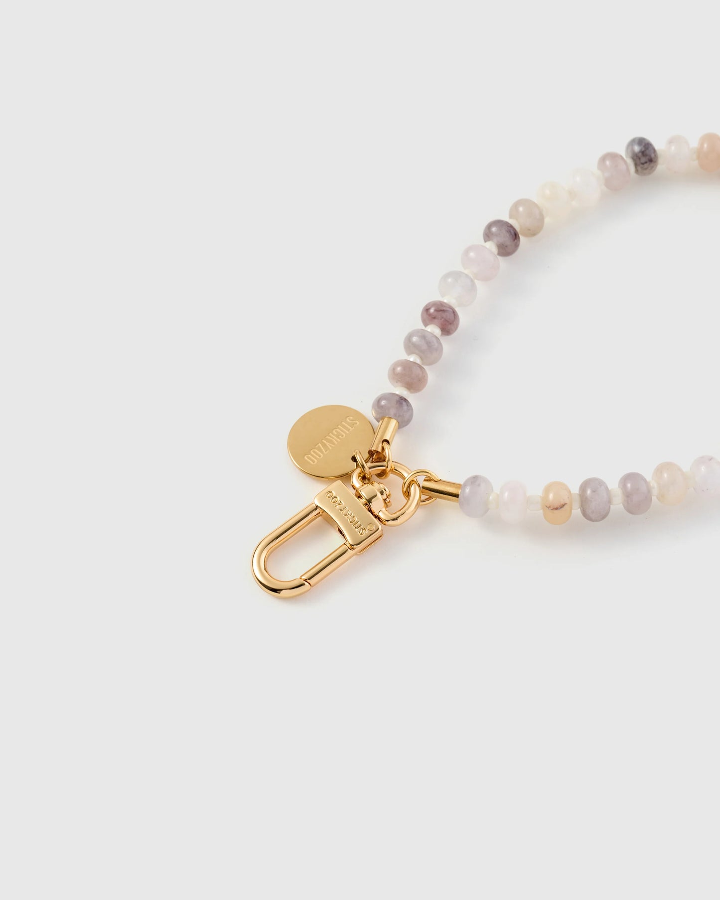 BLUSH AGATE ORBIT PHONE STRAP