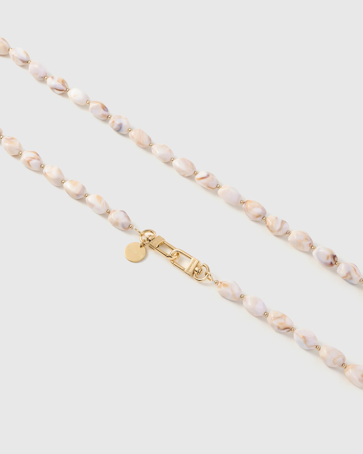 BLUSH MARBLE LINK PHONE STRAP