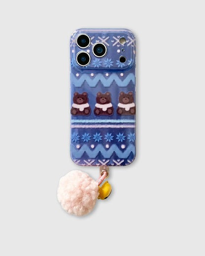 WINTER BEAR KNIT Phone Case
