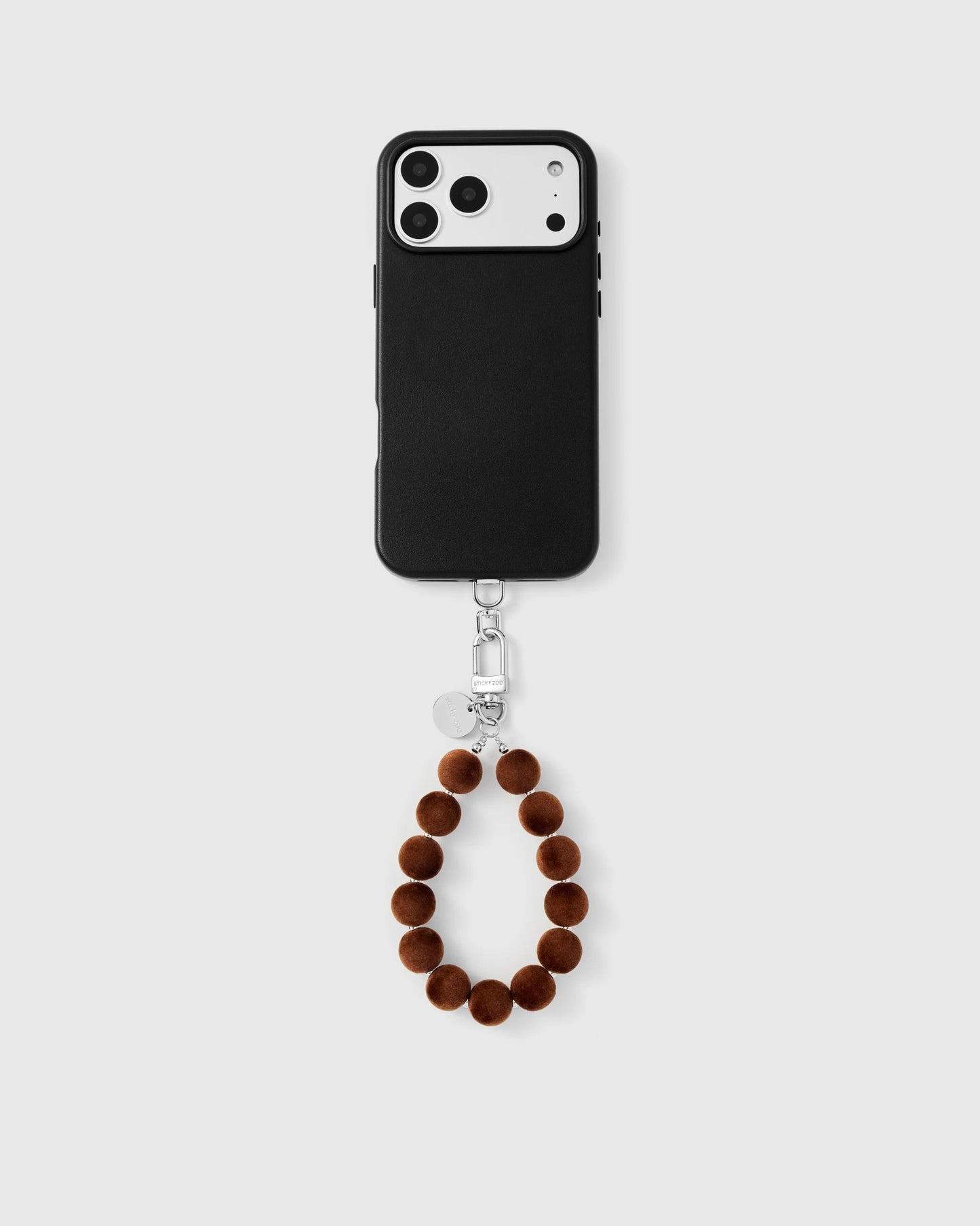 CAMEL POM PHONE STRAP