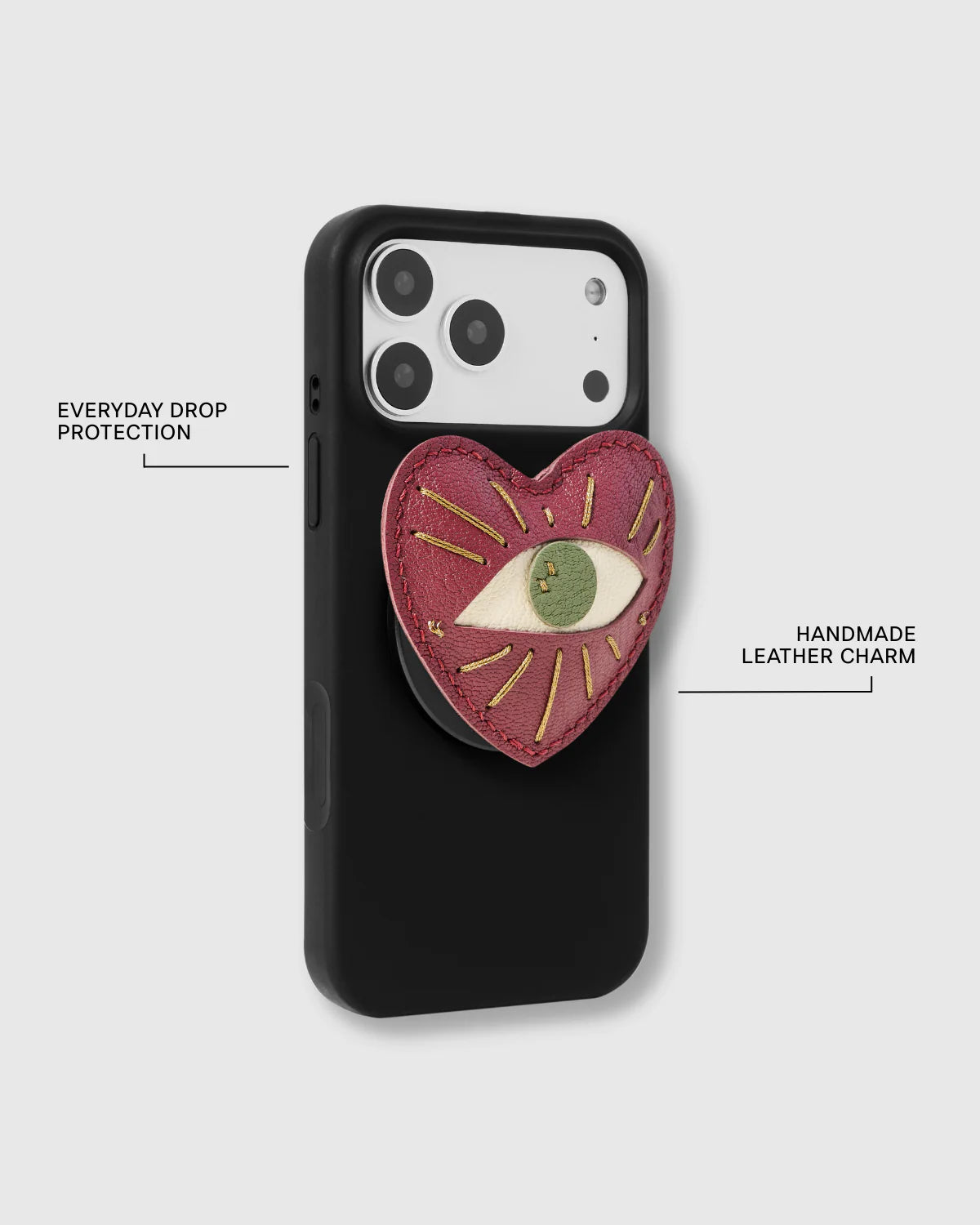 EVIL EYE HEART TALISMAN CHARM CASE