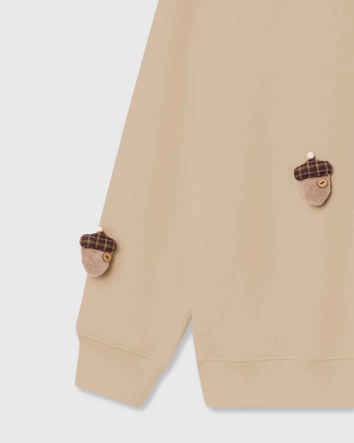 REINDEER & ACORN PLUSH SWEATSHIRT