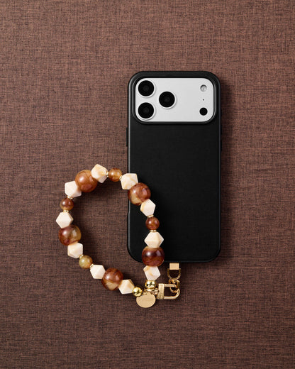 AMBER MARBLE WRIST STRAP