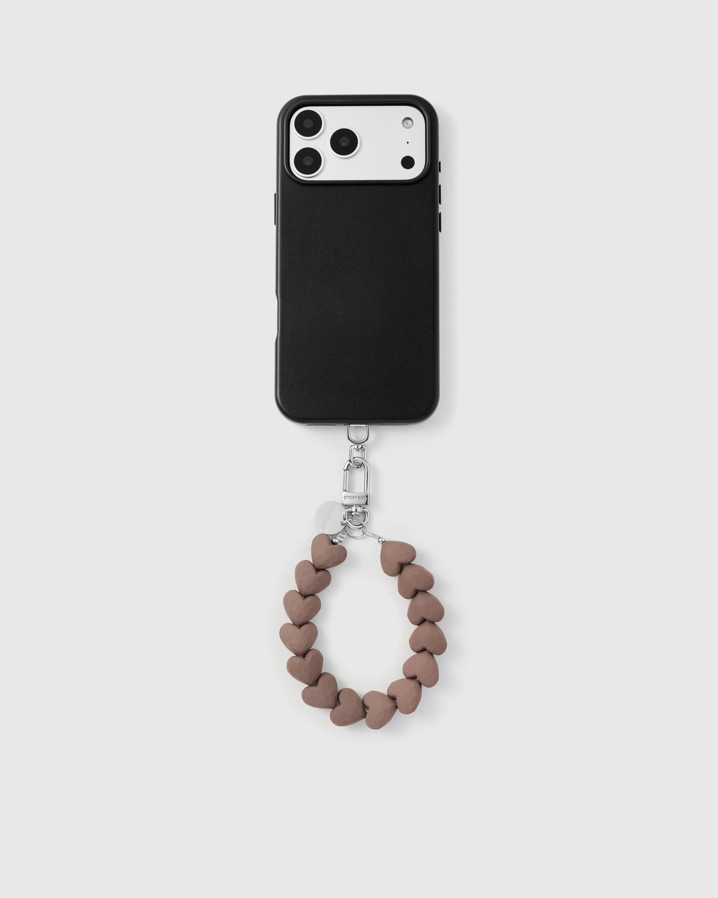 MOCHA HEART PHONE STRAP