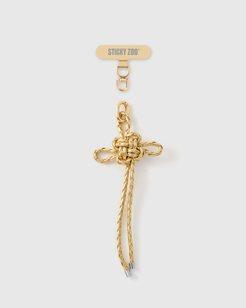 CHAMPAGNE BOW PHONE STRAP