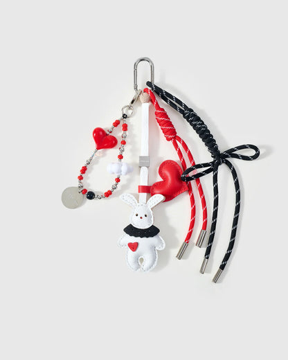 HEART BUNNY CHRISTMAS STACK CHARM