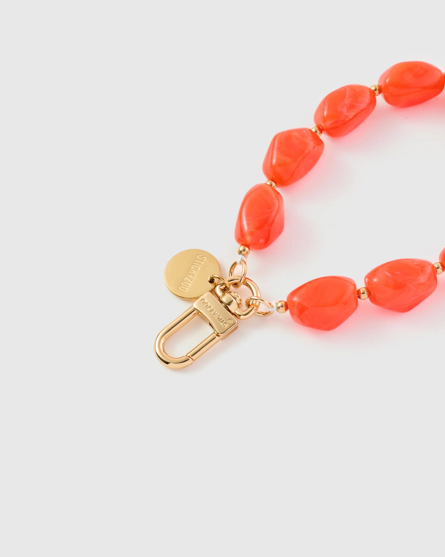 CORAL AGATE PHONE STRAP