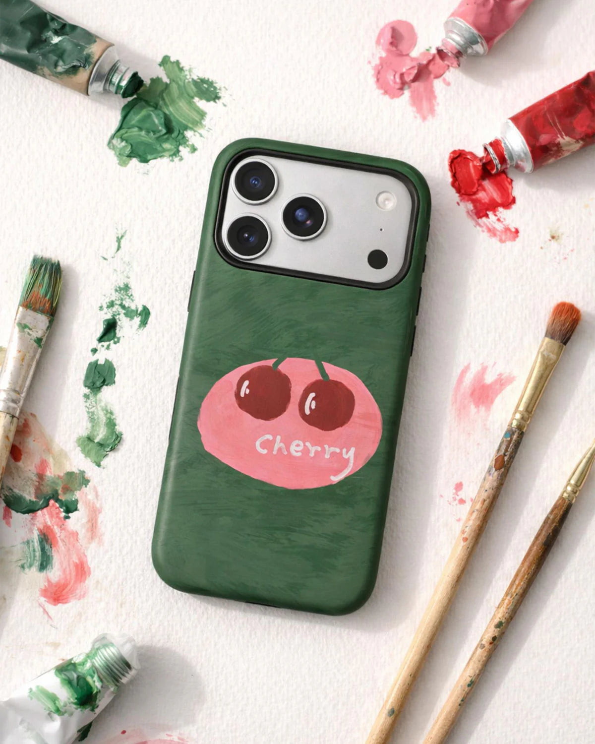 CHERRY DOODLE PHONE CASE