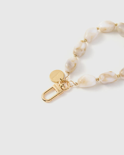 IVORY MARBLE PHONE STRAP
