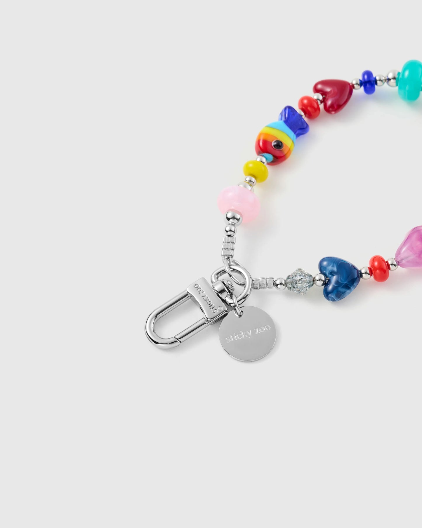 RAINBOW HEART PHONE STRAP