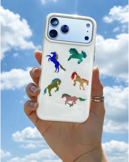 RAINBOW HORSE PARADE Phone Case