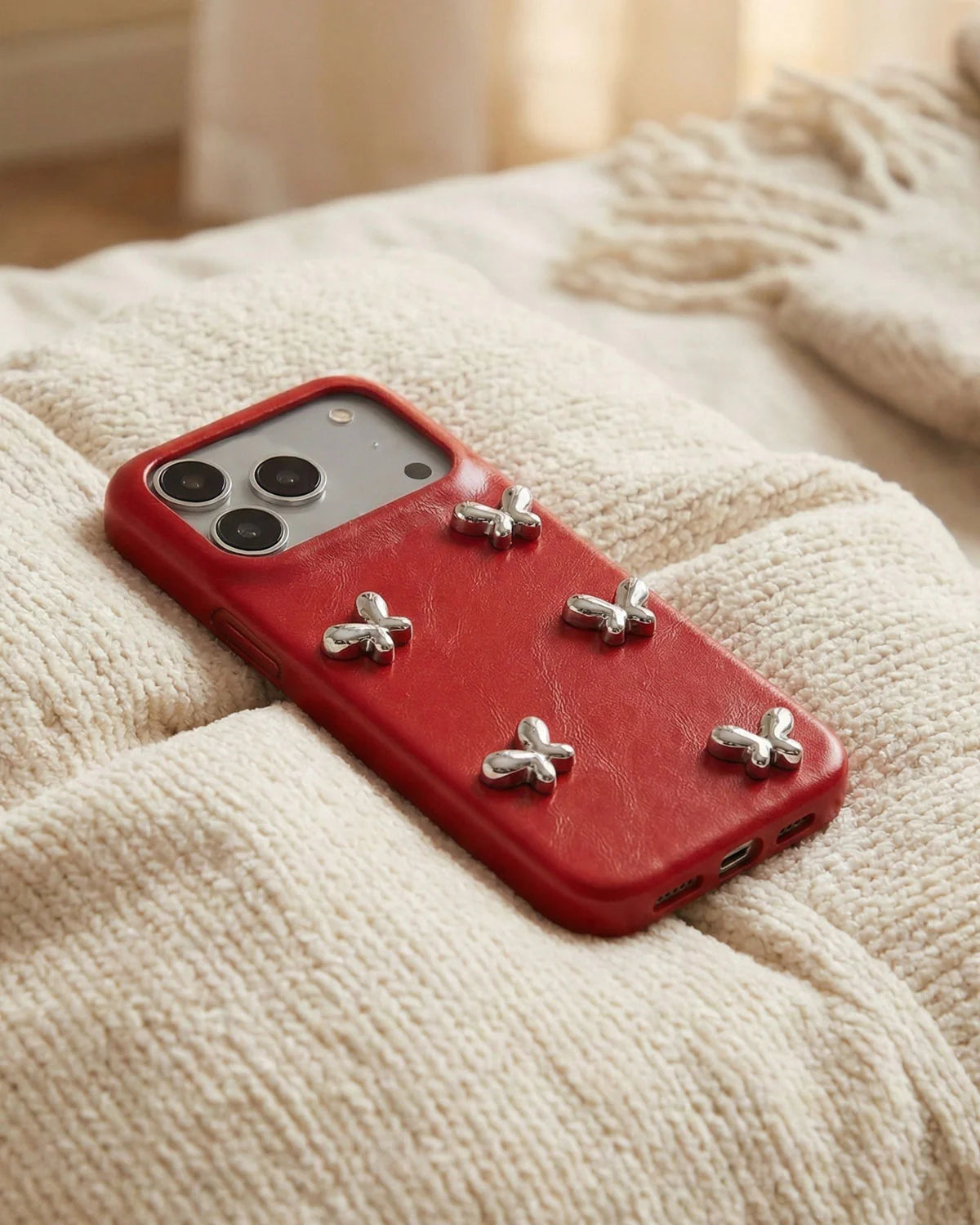 RED BUTTERFLY PHONE CASE