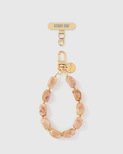 BLUSH MARBLE PHONE STRAP