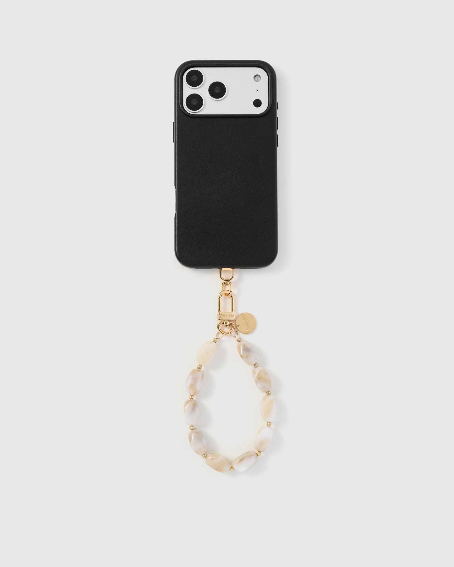 IVORY MARBLE PHONE STRAP