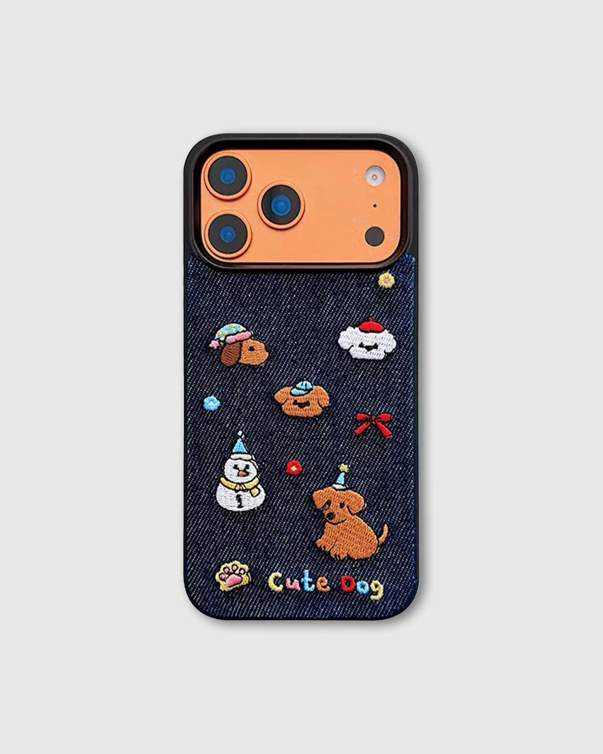 DENIM CUTE DOG PARTY Phone Case