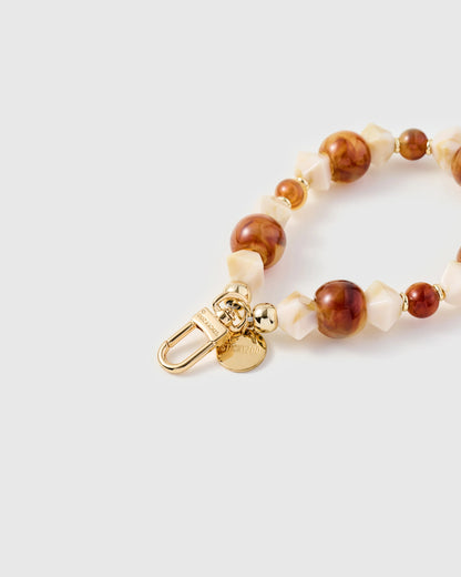 AMBER MARBLE WRIST STRAP