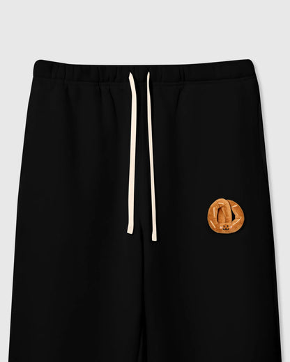 DOUBLE CROISSANT PLUSH SWEATPANTS
