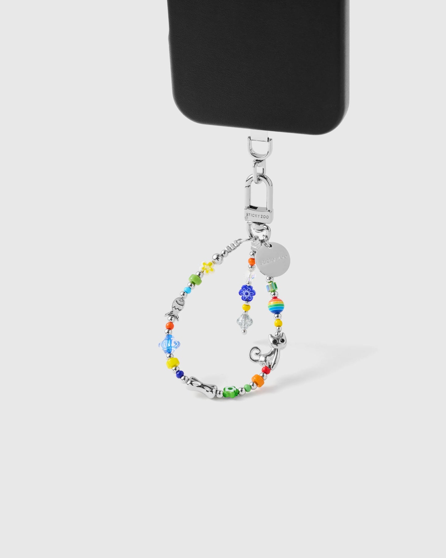 CRYSTAL CLUSTER PHONE STRAP