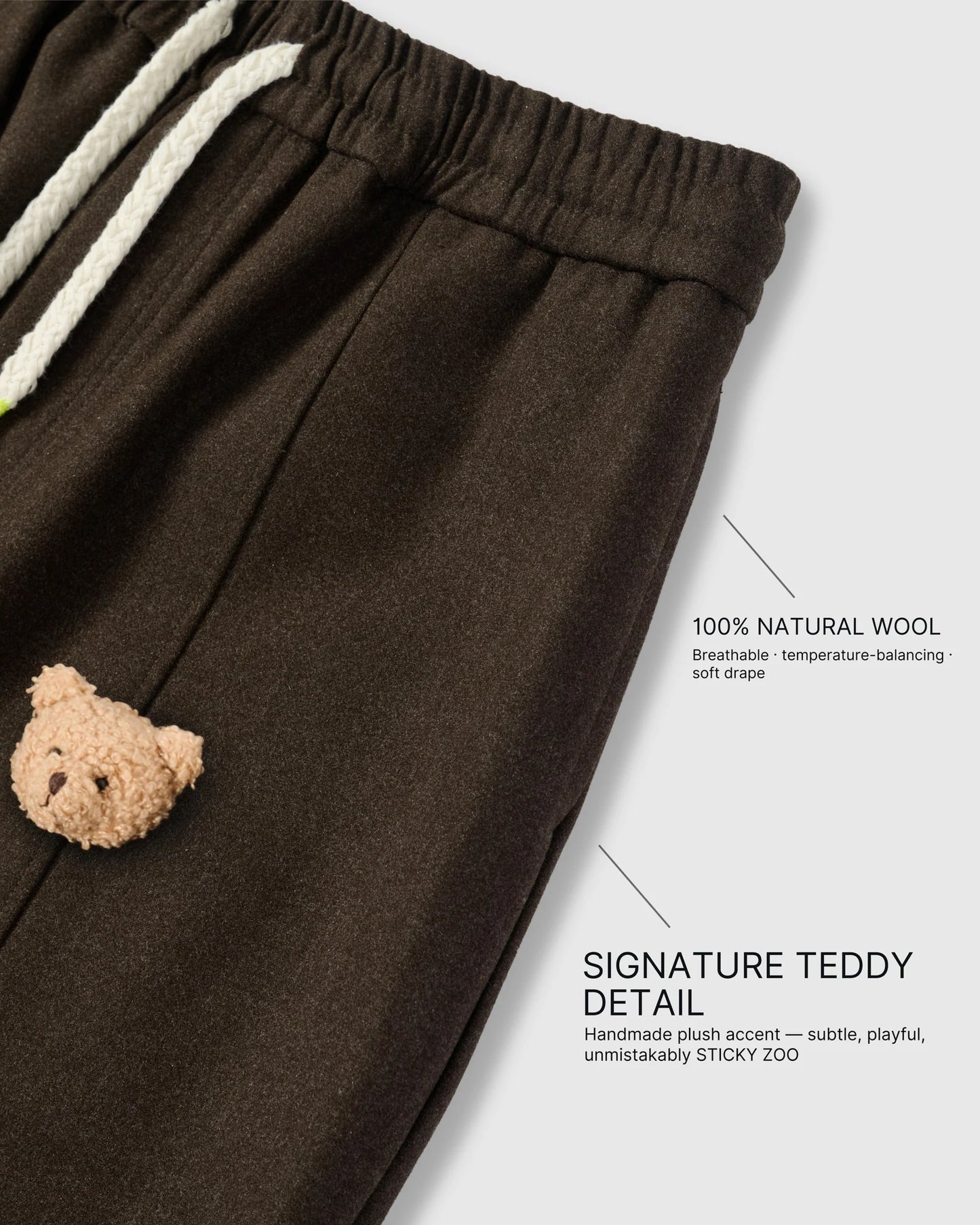 WOOL DRAPE RELAXED PANTS