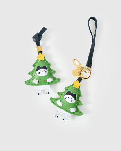 KITTEN IN CHRISTMAS TREE CHARM