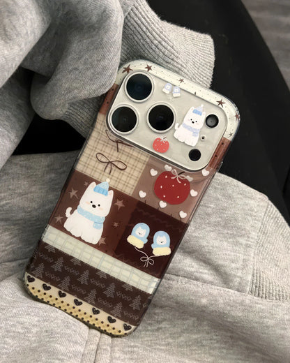 COZY WINTER PATCH PHONE CASE