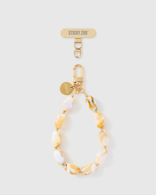 AMBER MARBLE PHONE STRAP
