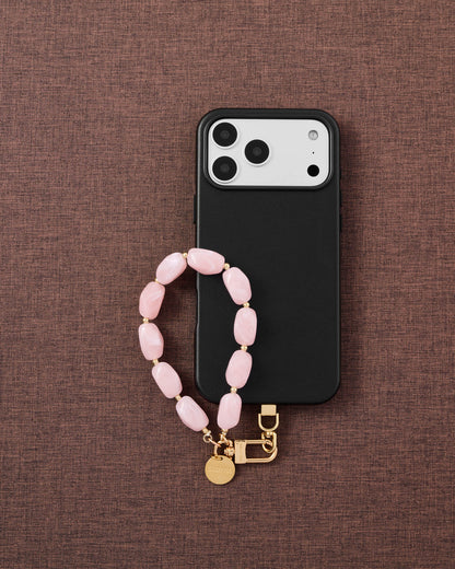 ROSE AGATE PHONE STRAP
