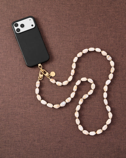 BLUSH MARBLE LINK PHONE STRAP