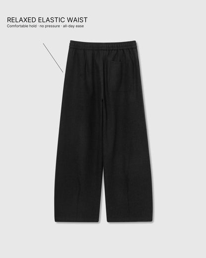 WOOL DRAPE RELAXED PANTS
