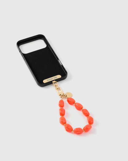 CORAL AGATE PHONE STRAP