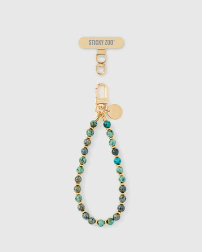 TURQUOISE SPECKLE ORBIT PHONE STRAP