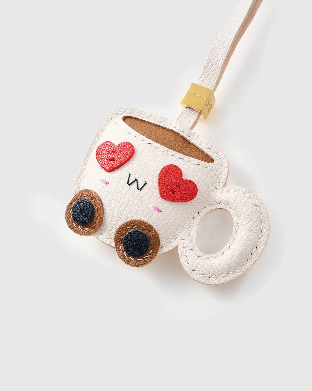HEART-EYES COFFEE CUP CHARM