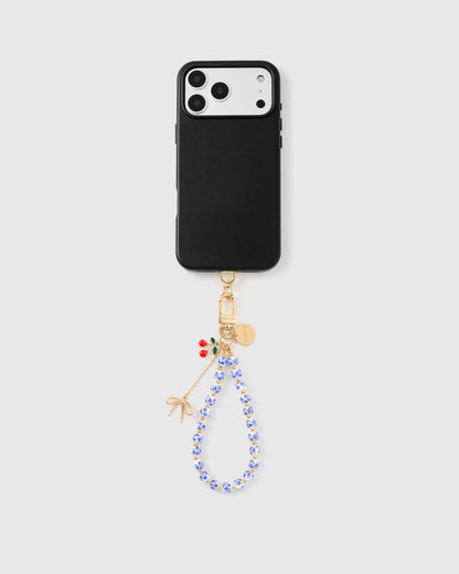 PORCELAIN CHERRY CHARM PHONE STRAP