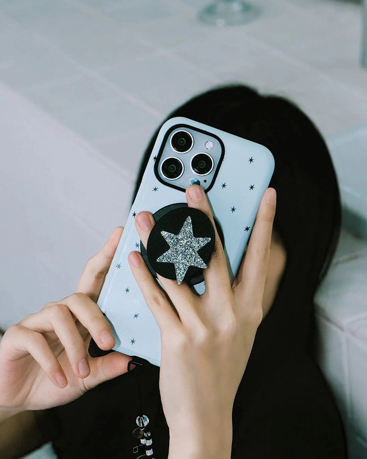 GLITTER STAR SKY PHONE CASE