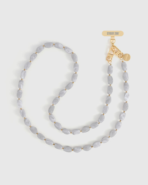 CLOUD MARBLE LINK PHONE STRAP