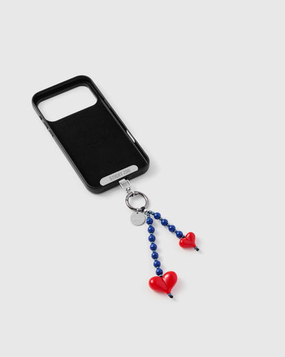 DOUBLE HEART PHONE STRAP