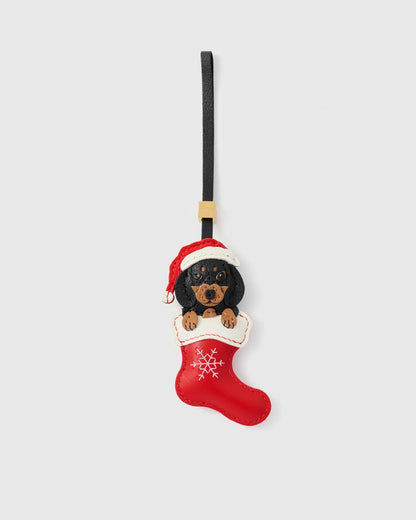 SANTA DACHSHUND STOCKING
