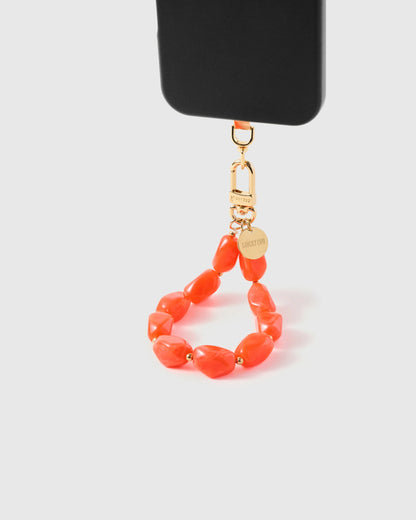 CORAL AGATE PHONE STRAP