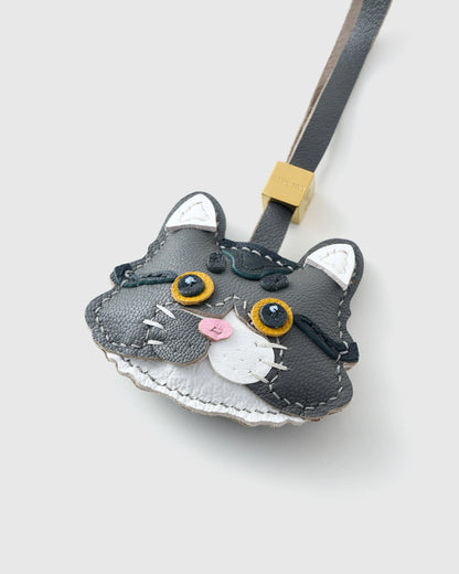 LONG-HAIR TABBY CAT CHARM