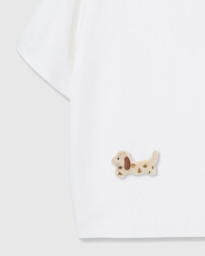 SPOTTY DASH DACHSHUND T-SHIRT