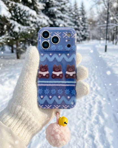 WINTER BEAR KNIT Phone Case