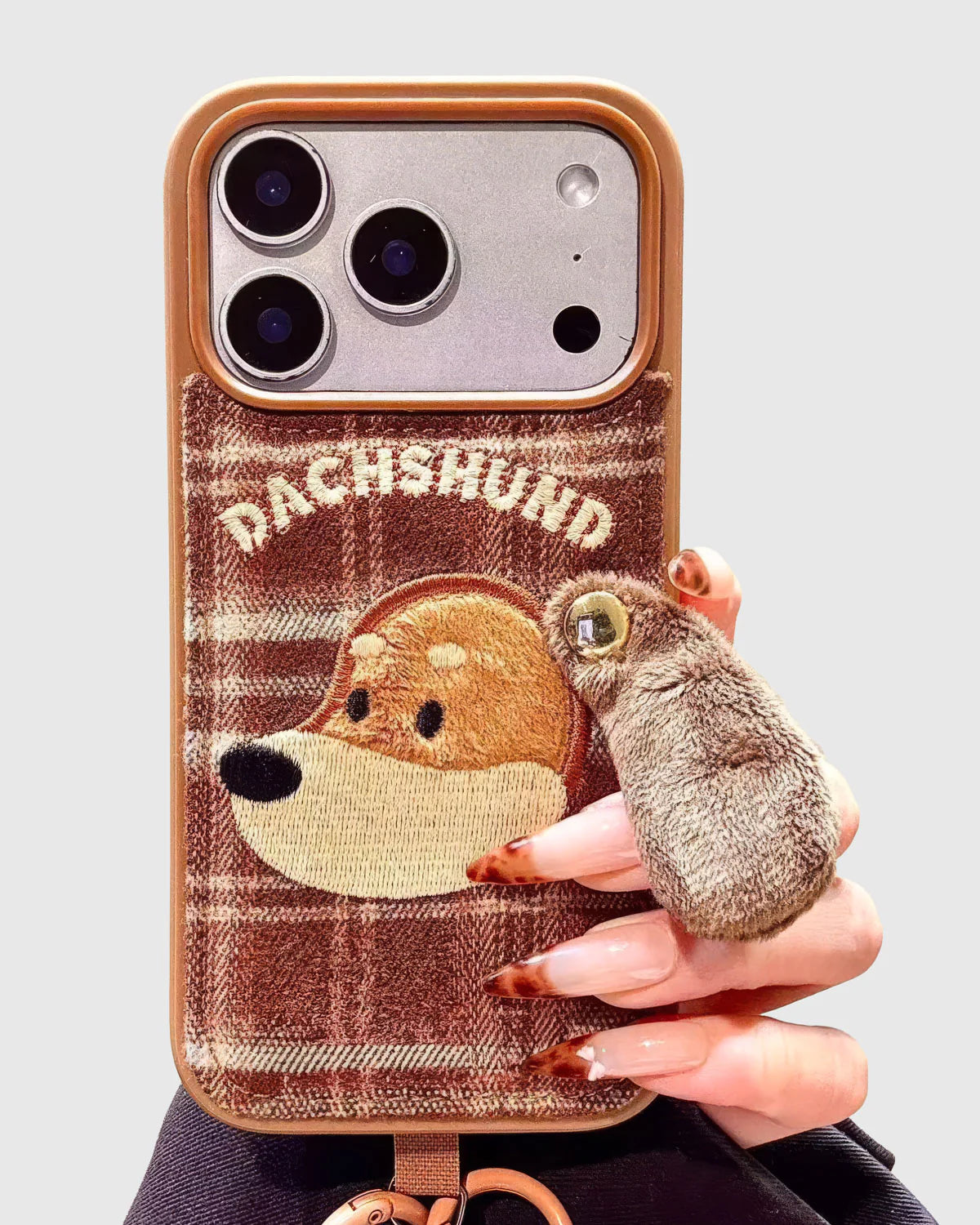 DACHSHUND STRAP PHONE CASE