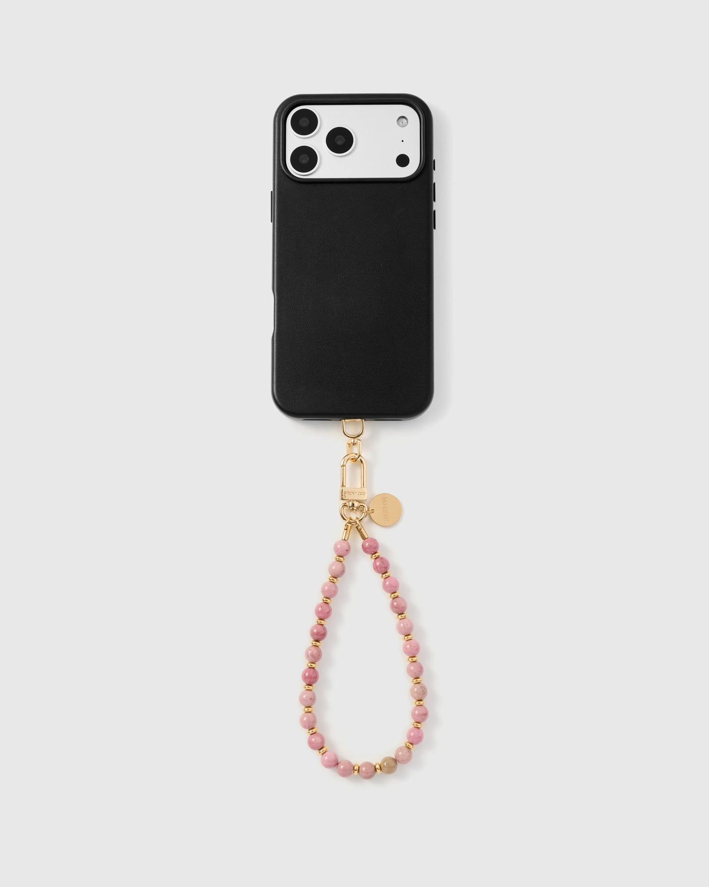 ROSE QUARTZ ORBIT PHONE STRAP