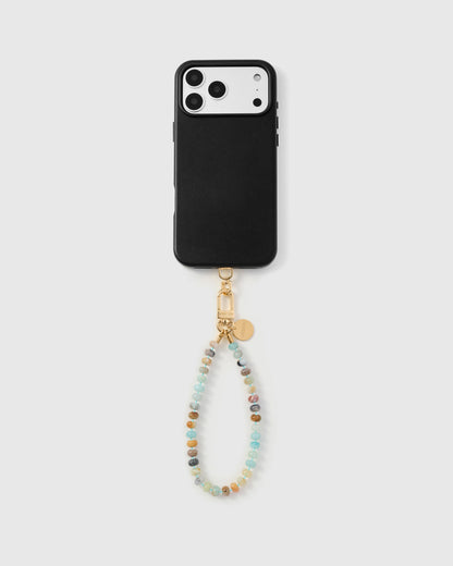 AQUA AGATE ORBIT PHONE STRAP