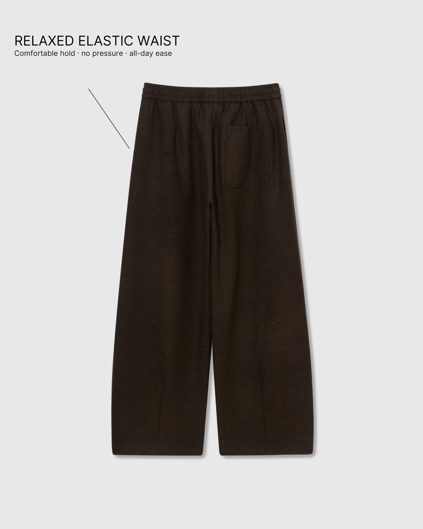 WOOL DRAPE RELAXED PANTS