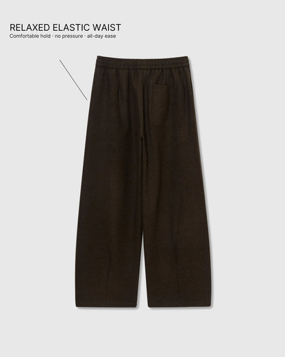 WOOL DRAPE RELAXED PANTS
