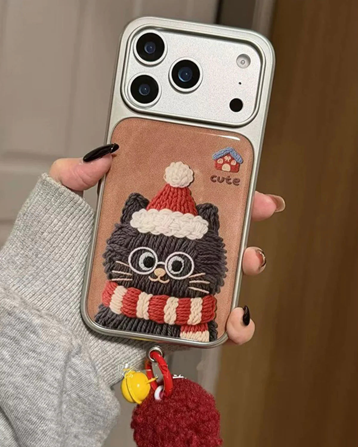 COZY WINTER CAT PHONE CASE