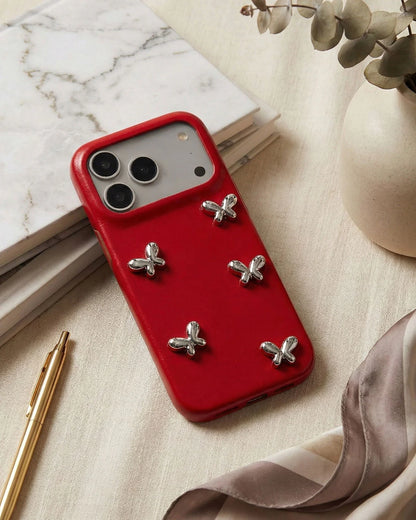 RED BUTTERFLY PHONE CASE